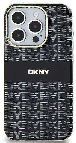 Apple iPhone 13 / 14 / 15 DKNY dėklas IML Mono & Stripe MagSafe (DKHMP15SHRHSEK) juodos spalvos