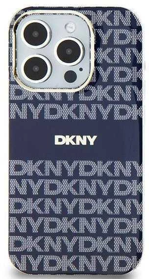 Apple iPhone 13 / 14 / 15 DKNY dėklas IML Mono & Stripe MagSafe (DKHMP15SHRHSEB) mėlynos spalvos