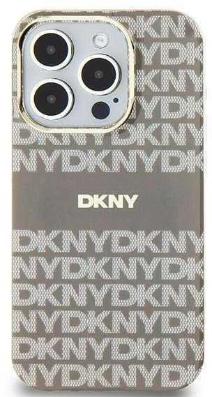 Apple iPhone 13 / 14 / 15 DKNY dėklas IML Mono & Stripe MagSafe (DKHMP15SHRHSEE) beige