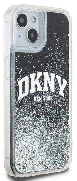 Apple iPhone 13 / 14 / 15 DKNY dėklas Liquid Glitter Big Logo (DKHCP14SLBNAEK) juodos spalvos