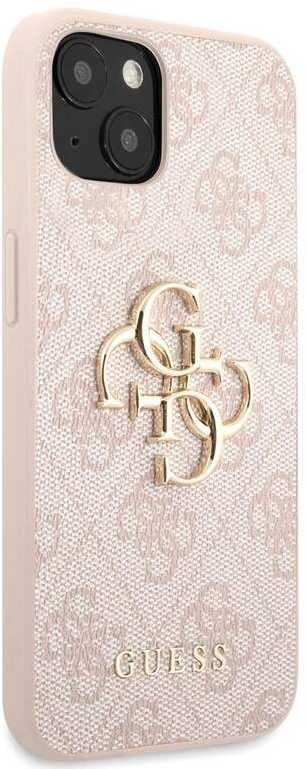Apple iPhone 13 6,1″ Guess dėklas 4G Big Metal Logo GUHCP13M4GMGPI rožinės spalvos