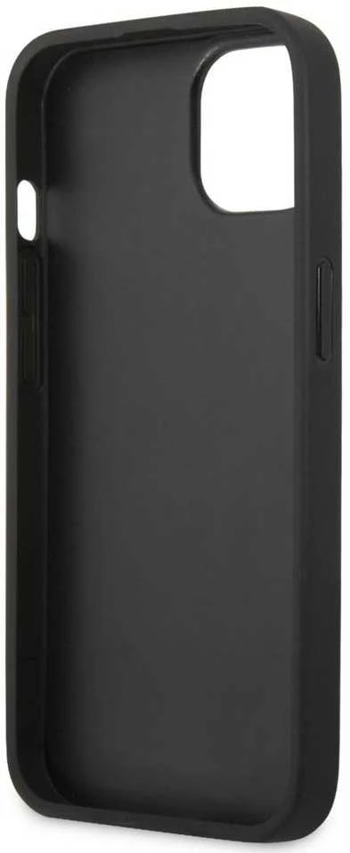 Dėklas Guess PU 4G Metal Logo Case skirtas iPhone 13, pilkas
