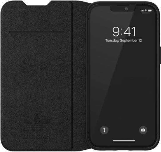 Adidas OR Booklet Dėklas BASIC Apple iPhone 136,1″ juodos spalvos baltos spalvos 47086