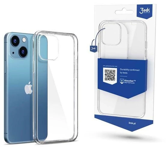 3MK iPhone 13 Mini, TPU, skaidrus, skaidrus telefono dėklas