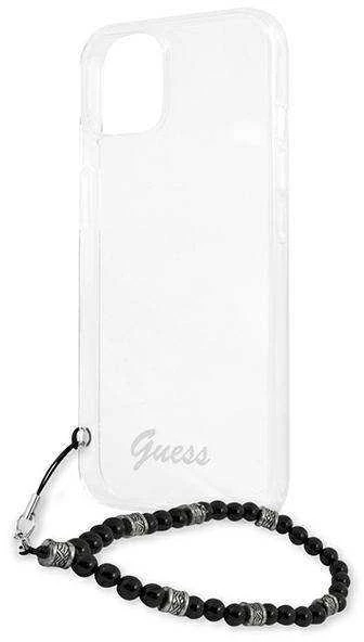 GUESS GUHCP13SKPSBK IPHONE 13 MINI 5.4" SKAIDRUS KIETAS DĖKLAS Juodas PEARL