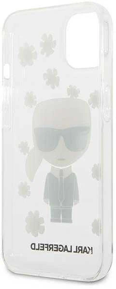 Dėklas Karl Lagerfeld KLHCP13SHFLT IPHONE 13 MINI 5.4 "TRANSPARENT/TRANSPARENT FLOWER IKONIK KARL