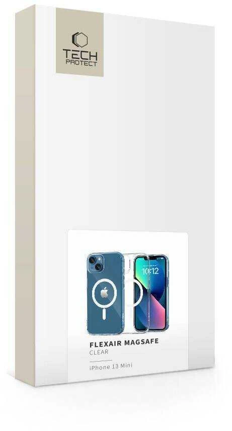 Apple iPhone 13 Mini Tech-Protect FlexAir MagSafe Clear dėklas telefonui skaidrus