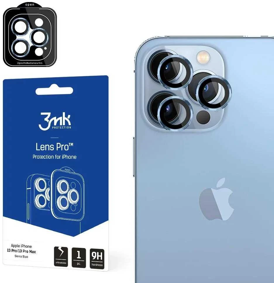 Apple iPhone 13 Pro/13 Pro Max - 3mk Lens Protection Pro Sierra Mėlyna