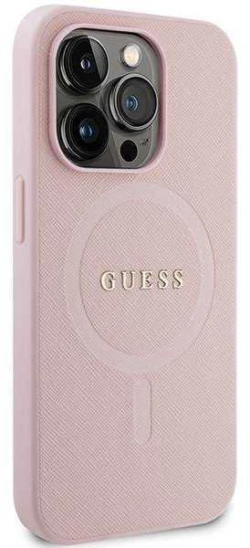 Dėklas GUESS GUHMP13LPSAHMCP IPHONE 13 PRO / 13 6.1 "Rožinis / Rožinis HARDCASE SAFFIANO MAGSAFE