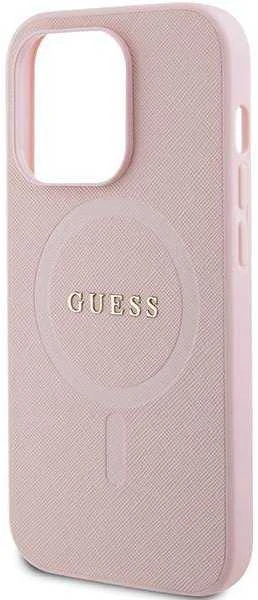 Dėklas GUESS GUHMP13LPSAHMCP IPHONE 13 PRO / 13 6.1 "Rožinis / Rožinis HARDCASE SAFFIANO MAGSAFE