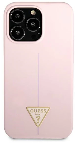 Dėklas Guess GUHCP13XSLTGU iPhone 13 Pro Max 6,7″ violetinė hardcase Silicone Triangle