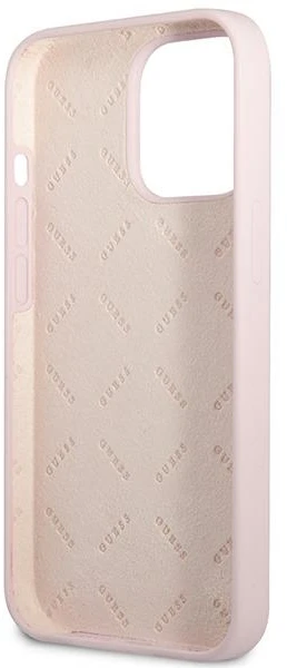 Dėklas Guess GUHCP13XSLTGU iPhone 13 Pro Max 6,7″ violetinė hardcase Silicone Triangle