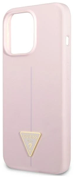 Dėklas Guess GUHCP13XSLTGU iPhone 13 Pro Max 6,7″ violetinė hardcase Silicone Triangle
