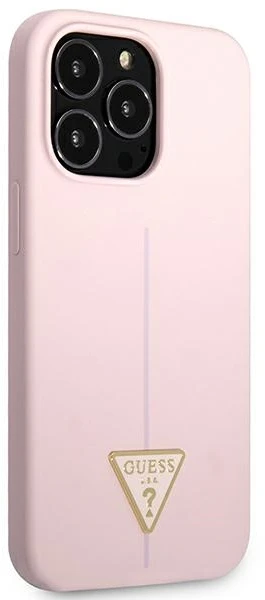 Dėklas Guess GUHCP13XSLTGU iPhone 13 Pro Max 6,7″ violetinė hardcase Silicone Triangle