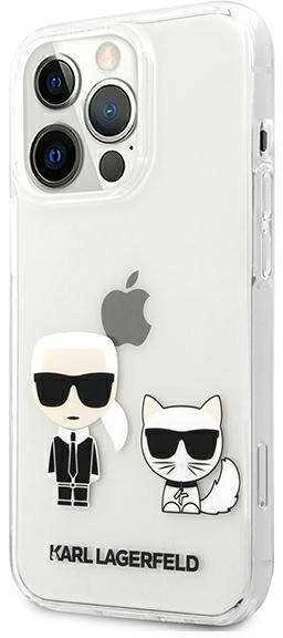 Karl Lagerfeld KLHCP13XCKTR Apple iPhone 13 Pro Max 6,7″ kietas dėklas skaidrus Karl & Choupette