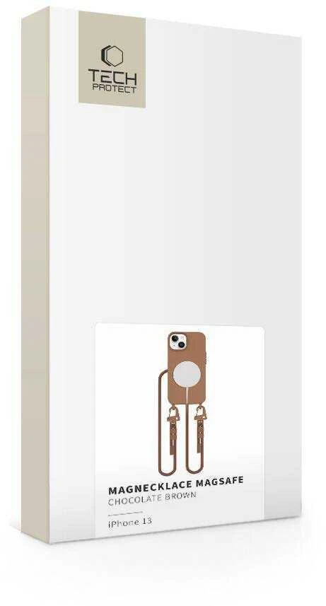 Apple iPhone 13 Tech-Protect Magnecklace MagSafe Chocolate dėklas jūsų telefonui rudos spalvos