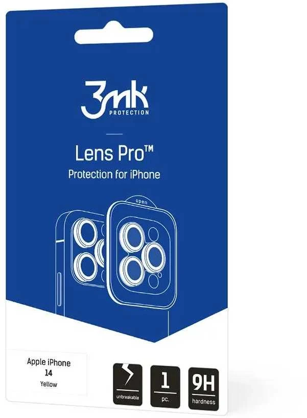 Apple iPhone 14 – 3mk Lens Protection Pro Geltona