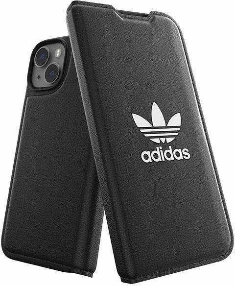 Adidas OR Booklet Dėklas BASIC Apple iPhone 14/ 15 / 13 6.1″ juodos spalvos baltos spalvos 50181