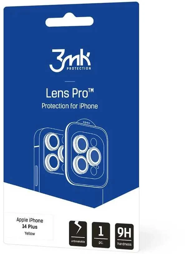 Apple iPhone 14 Plus – 3mk Lens Protection Pro Geltona