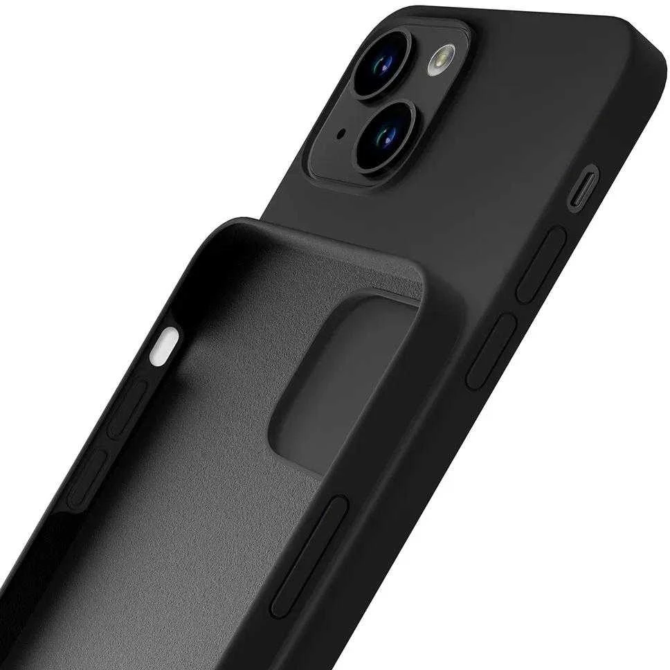 3MK Silicone Dėklas Apple iPhone 14 Plus / 15Plus 6.7″ juodos spalvos