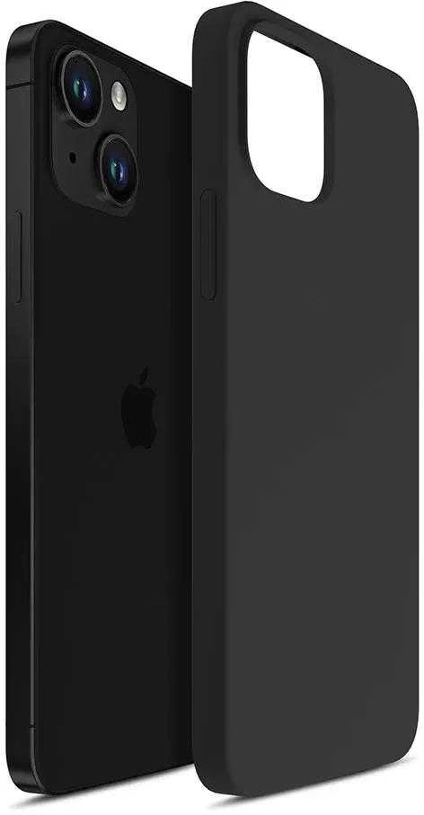 3MK Silicone Dėklas Apple iPhone 14 Plus / 15Plus 6.7″ juodos spalvos
