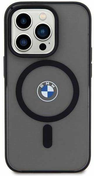 Dėklas BMW BMHMP14MDSLK Apple iPhone 14 Plus / 15 Plus 6.7″ juodos spalvos kietas dėklas Signature MagSafe