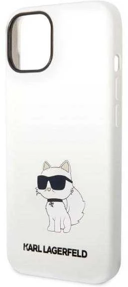Karl Lagerfeld dėklas, skirtas iPhone 14 Plus 6,7 KLHCP14MSNCHBCH baltas HC Silicone NFT Choupette