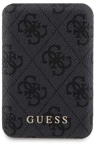 Guess GUBPM5P14L4GEMGK komplektas Apple iPhone 14 Pro 6.1" kietas dėklas + išorinė baterija 5000mAh MagSafe juodos spalvos 4G su jungtimi