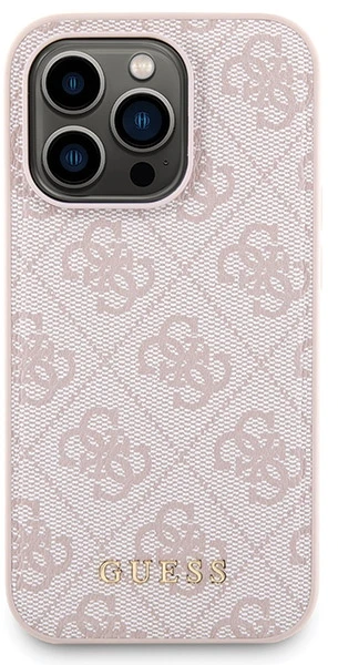 Dėklas Guess Set GUBPM5P14L4GEMGP Apple iPhone 14 Pro 6.1″ hardcase + Powerbank 5000mAh MagSafe rožinės spalvos 4G