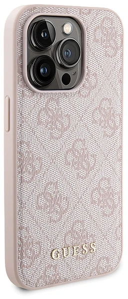 Dėklas Guess Set GUBPM5P14L4GEMGP Apple iPhone 14 Pro 6.1″ hardcase + Powerbank 5000mAh MagSafe rožinės spalvos 4G