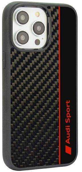 Dėklas Apple iPhone 14 Pro Max Audi Carbon Fiber Stripe (AUS-TPUPCIP14PM-R8/D1-BK) juodos spalvos