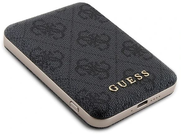 Dėklas Rinkinys Guess GUBPM5P14X4GEMGK Apple iPhone 14 Pro Max 6.7″ hardcase + Powerbank 5000mAh MagSafe juodos spalvos