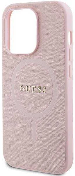 Dėklas GUESS GUHMP14XPSAHMCP IPHONE 14 PRO MAX 6.7 "Rožinis/Rožinis HARDCASE SAFFIANO MAGSAFE