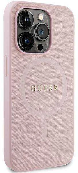 Dėklas GUESS GUHMP14XPSAHMCP IPHONE 14 PRO MAX 6.7 "Rožinis/Rožinis HARDCASE SAFFIANO MAGSAFE