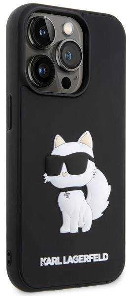 Apple iPhone 14 Pro Max Karl Lagerfeld dėklas Rubber Choupette 3D (KLHCP14X3DRKHNK) juodos spalvos