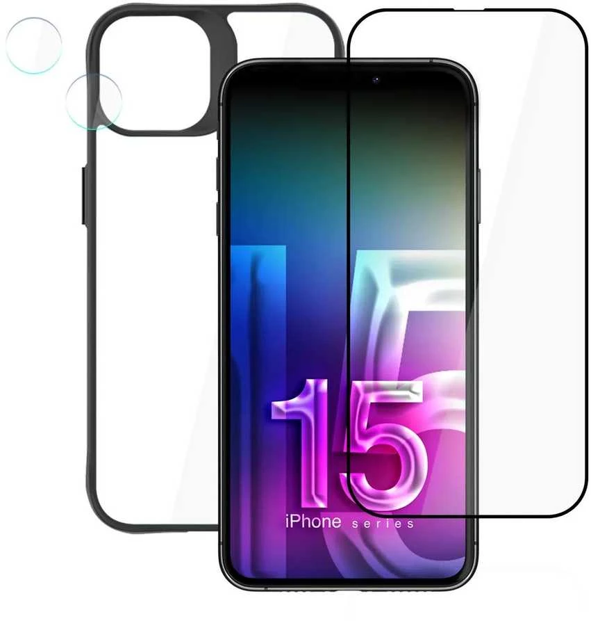 Apple iPhone 15 – 3mk komforto rinkinys 4 viename
