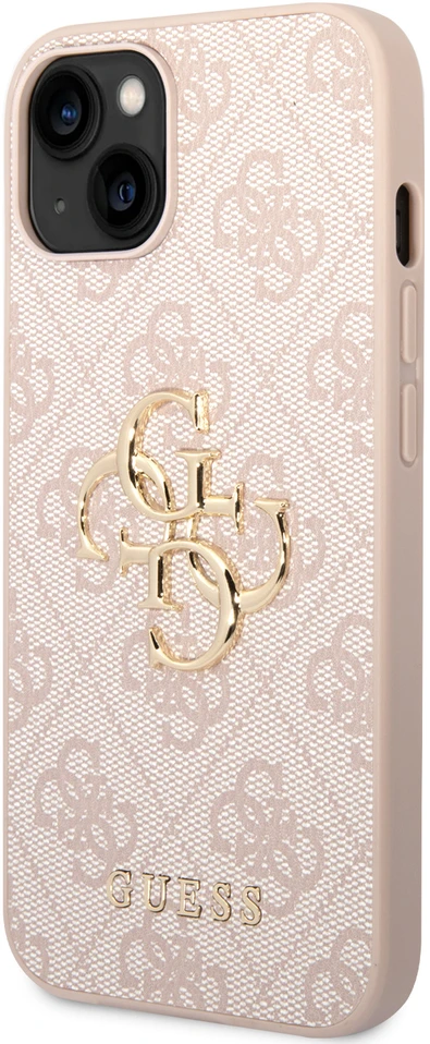 Dėklas GUESS GUHCP15S4GPIPI IPHONE 15/14/13 6.1 "Rožinis / Rožinis HARDCASE 4G BIG METAL LOGO