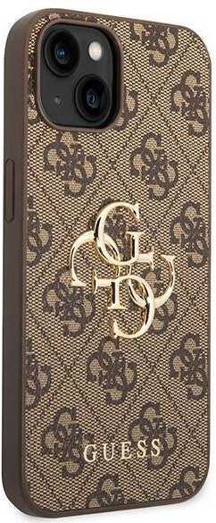 Dėklas GUESS GUHCP15S4GBBB IPHONE 15/14/13 6.1 "BRONZE / BROWN HARDCASE 4G BIG METAL LOGO