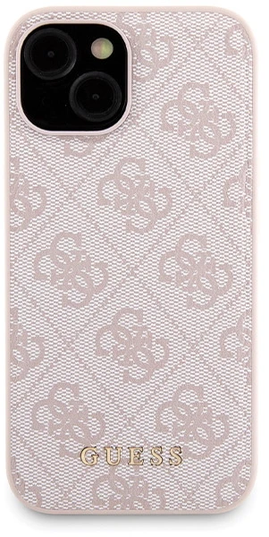Dėklas Guess Set GUBPM5P15S4GEMGP Apple iPhone 15 6.1″ hardcase + Powerbank 5000mAh MagSafe rožinės spalvos 4G Meta
