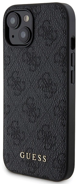 „Guess“ komplektas GUBPM5P15S4GEMGK Apple iPhone 15 6.1“ kietas dėklas + išorinė baterija 5000mAh „MagSafe“ juodos spalvos 4G su jungtimi