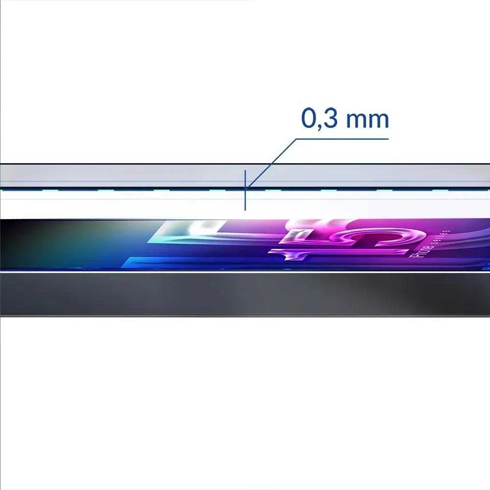LCD apsauginis stikliukas 3mk Hard Glass Max Lite Apple iPhone 15 Plus juodas