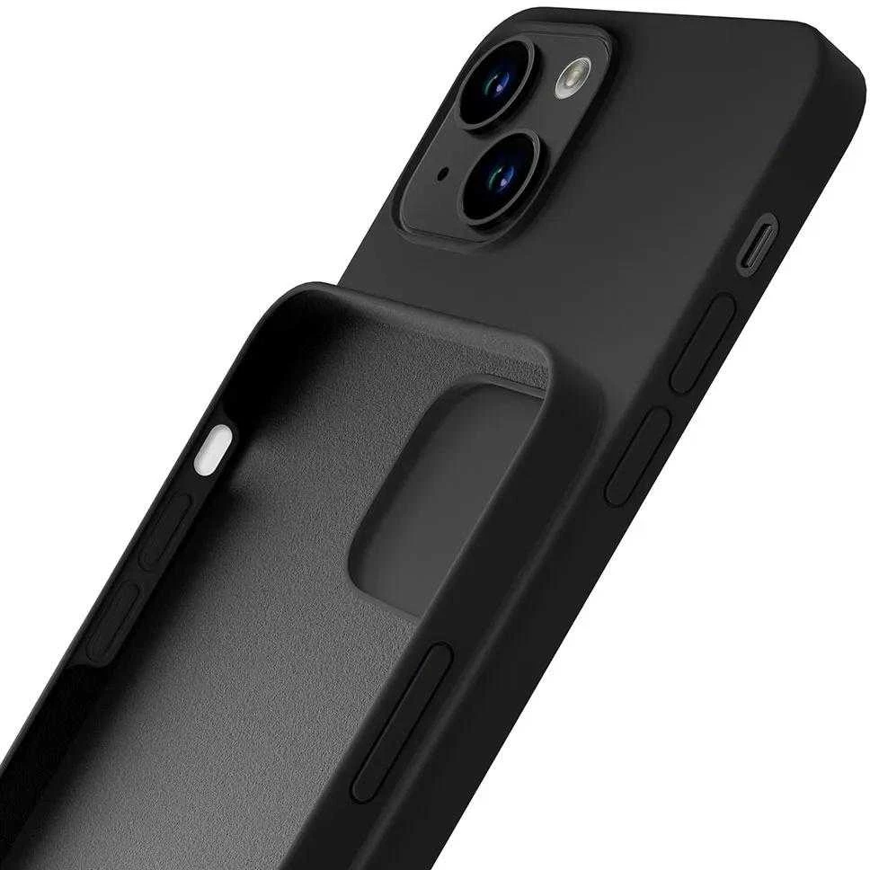 3MK Silicone Dėklas Apple iPhone 15 Plus 6.7″ juodos spalvos
