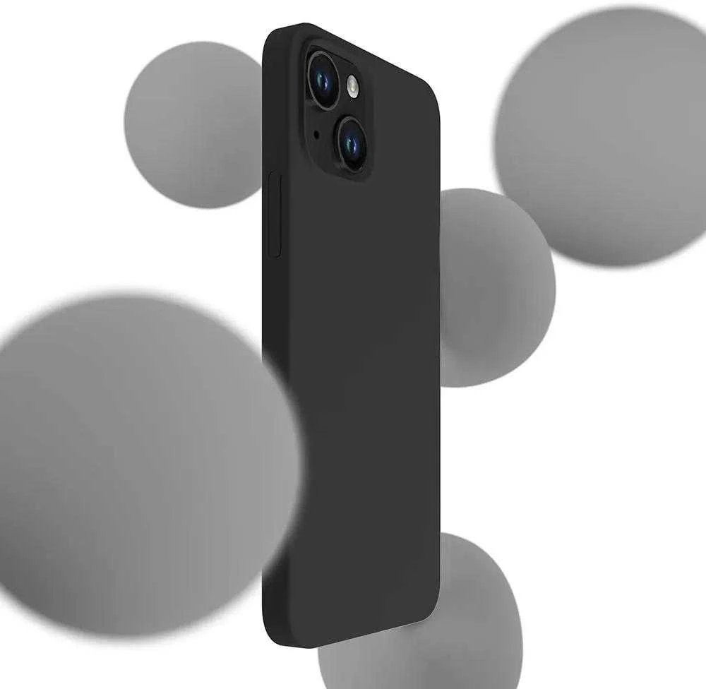 3MK Silicone Dėklas Apple iPhone 15 Plus 6.7″ juodos spalvos