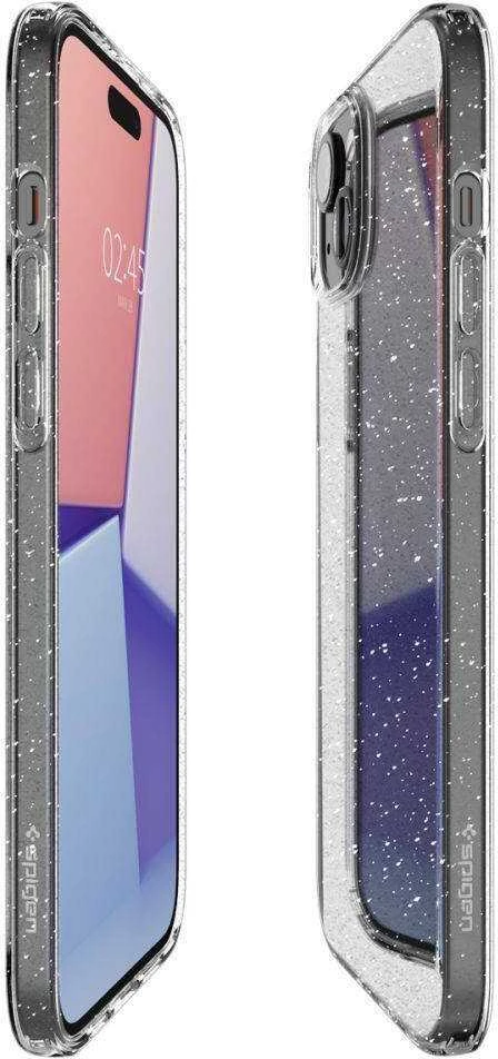 Dėklas SPIGEN GLITTER CRYSTAL IPHONE 15+ CLEAR