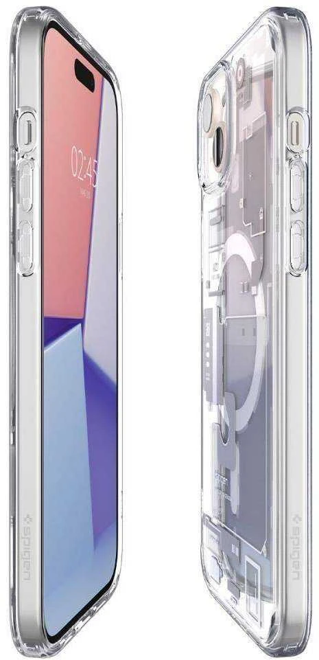 Spigen Ultra Hybrid Zero One (MagFit) dėklas skirtas Apple iPhone 15 Plus, spalva - Zero One White