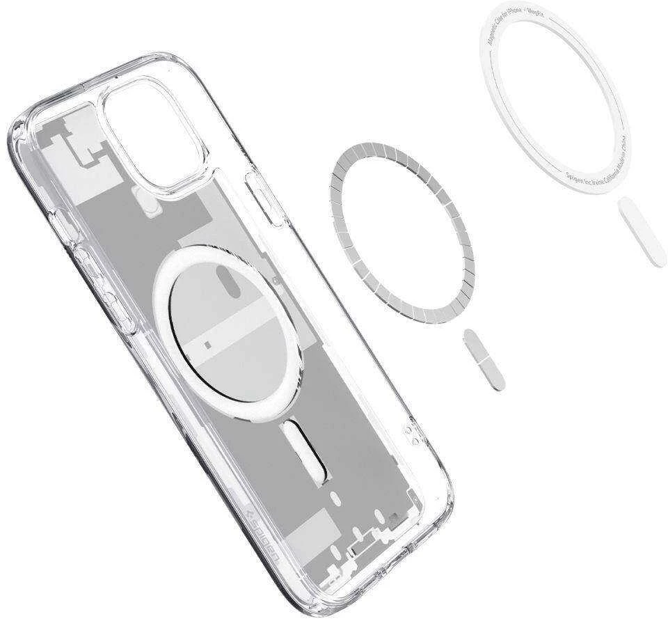 Spigen Ultra Hybrid Zero One (MagFit) dėklas skirtas Apple iPhone 15 Plus, spalva - Zero One White