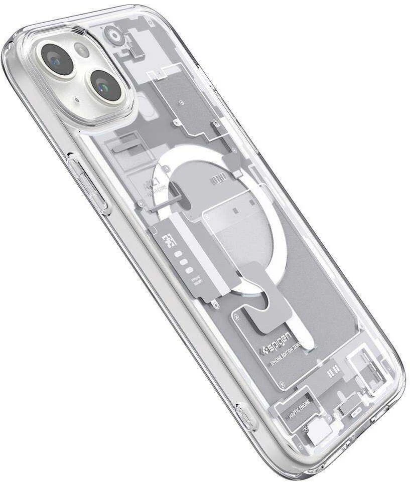 Spigen Ultra Hybrid Zero One (MagFit) dėklas skirtas Apple iPhone 15 Plus, spalva - Zero One White