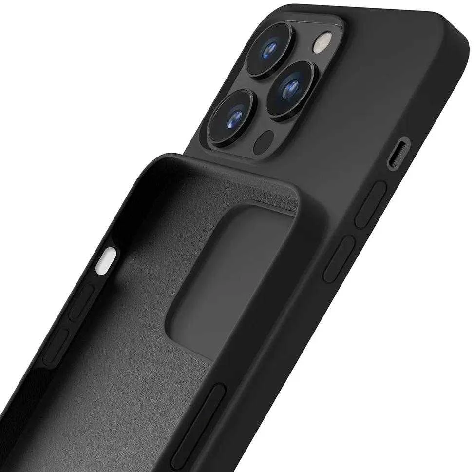 3MK Silicone Dėklas Apple iPhone 15 Pro 6.1″ juodos spalvos
