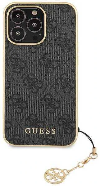 Dėklas Guess GUHCP15LGF4GGR iPhone 15 Pro 6.1" pilka/pilkas hardcase 4G Charms Collection