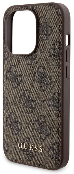 „Guess“ rinkinys GUBPM5P15L4GEMGW Apple iPhone 15 Pro 6.1“ kietas dėklas + išorinė baterija 5000mAh „MagSafe“ rudos spalvos 4